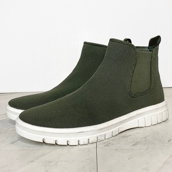 Blondo Florette Green Knit Chelsea Bootie 8 1/2M - Picture 1 of 14